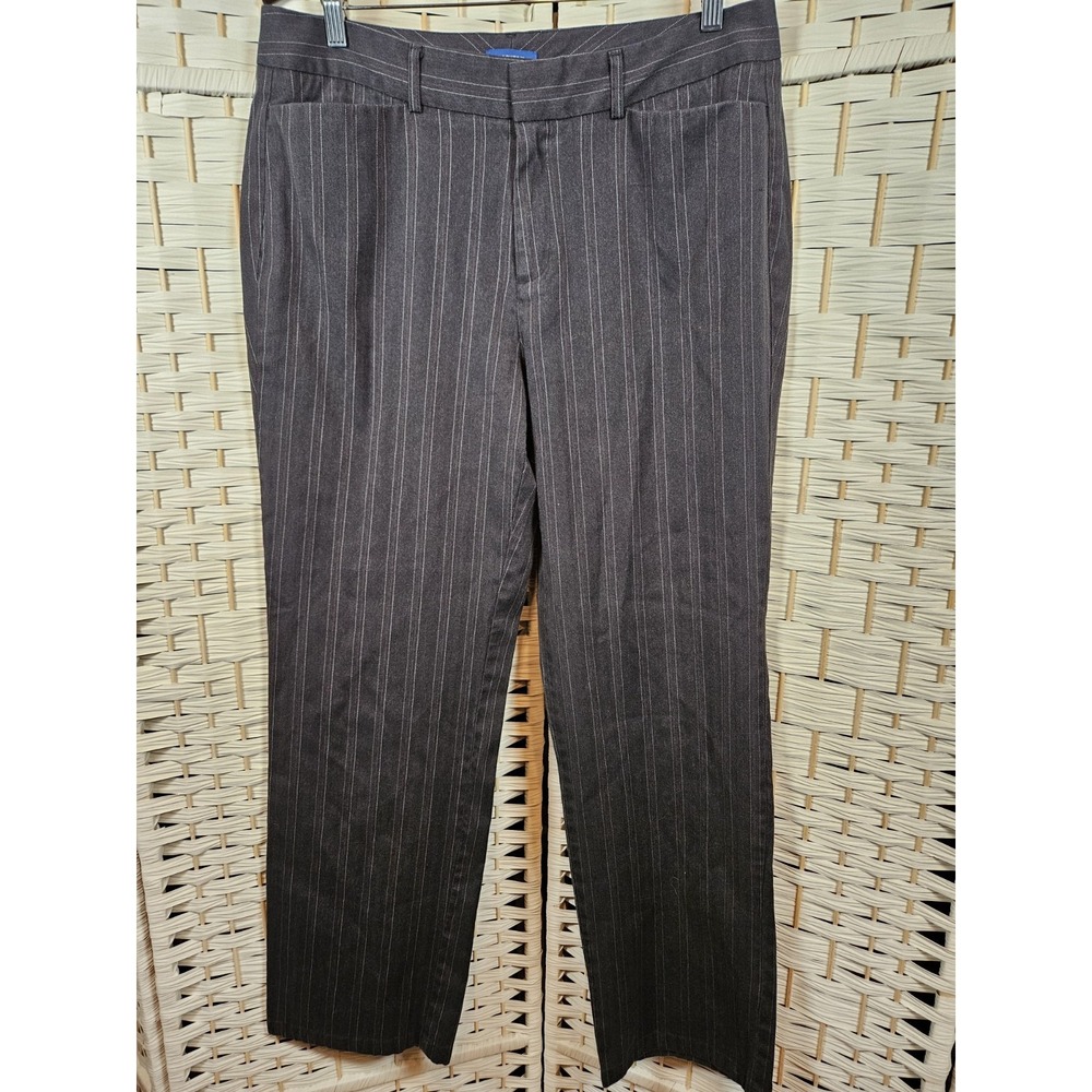 Dockers Womens Sz 14 Pin Striped Dress Pants Work Career Preppy - Picture 1 of 13